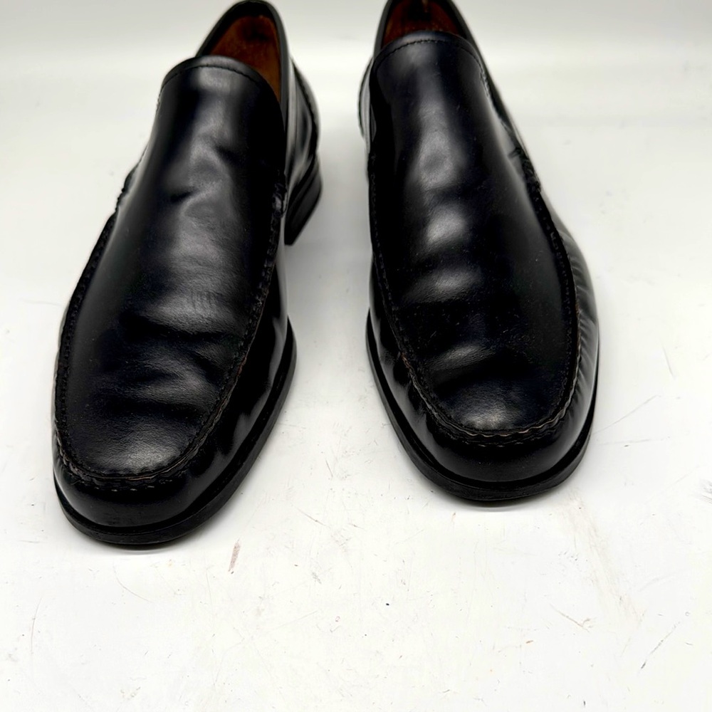 Salvatore Ferragamo black leather loafers designer 10 1/2 US size 11 1/2
